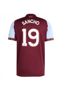 Aston Villa Jadon Sancho #19 Jalkapallovaatteet Kotipaita 2025-26 Lyhythihainen